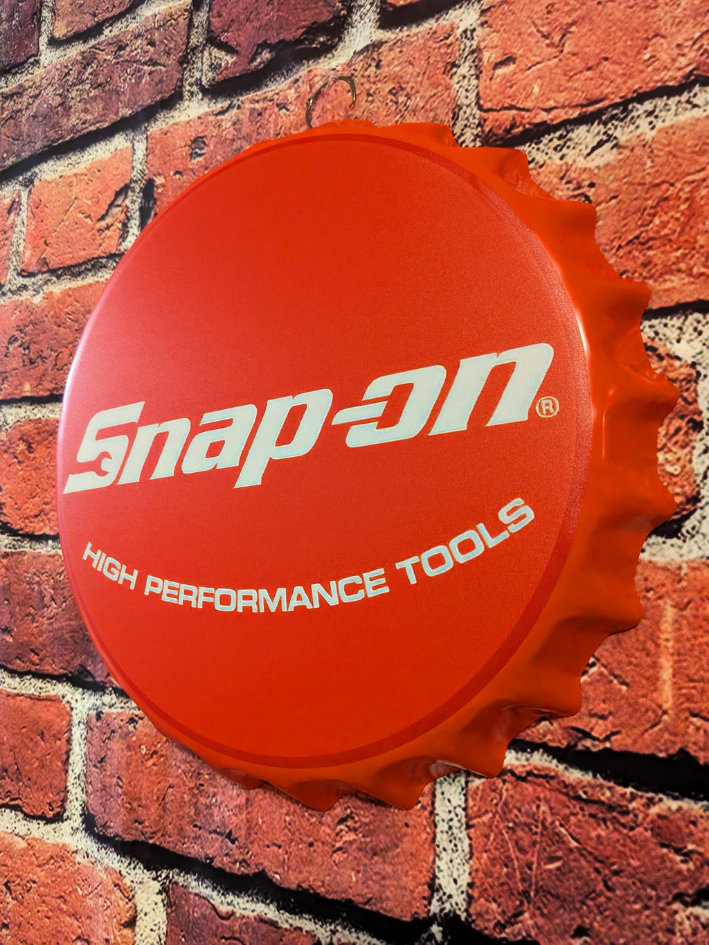 Retro Inspired Performance Tools Metal Bottle Cap Sign 14" | Mancave Garage Bar Patio Home Decor