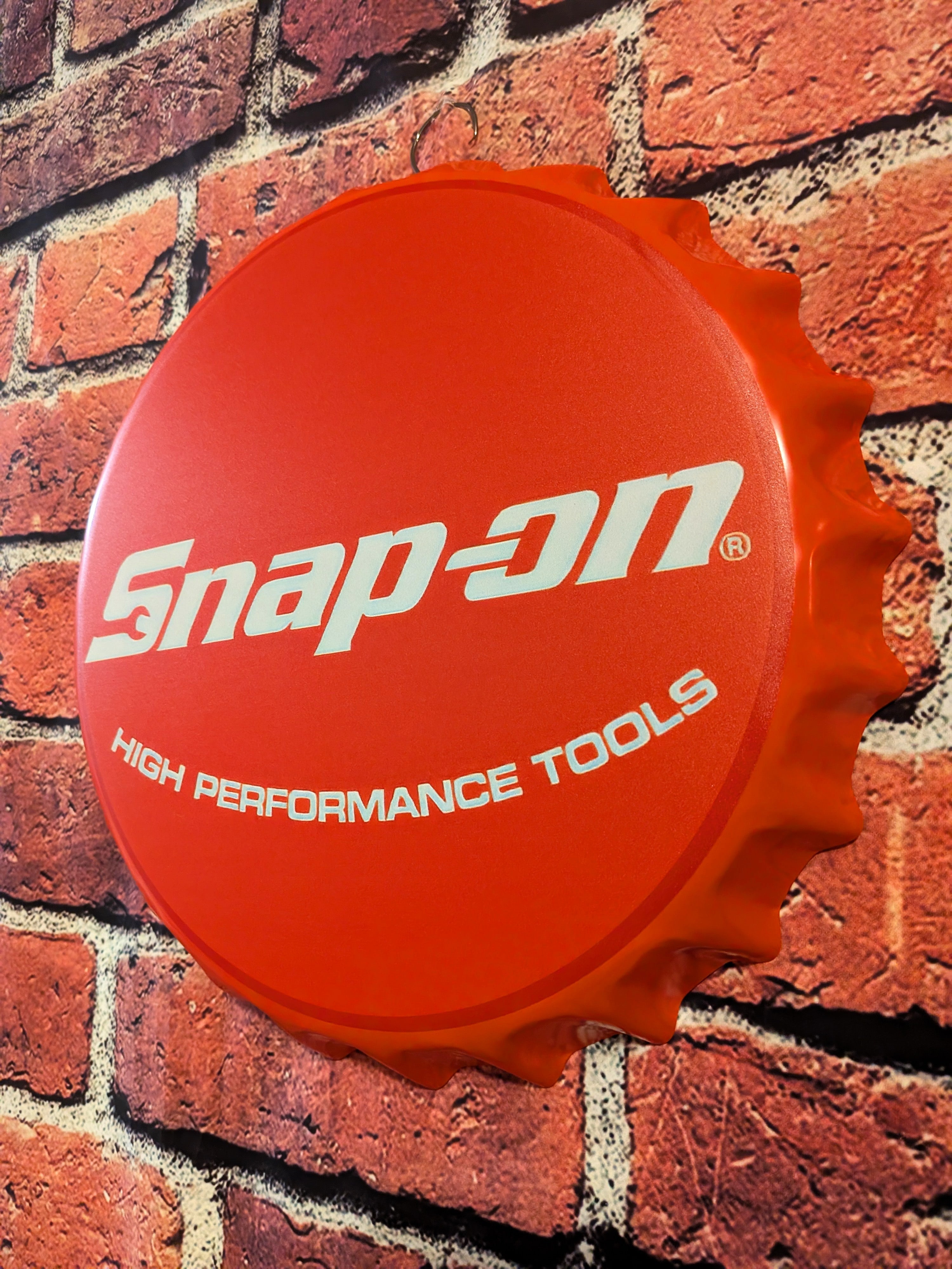 Retro Inspired Performance Tools Metal Bottle Cap Sign 14" | Mancave Garage Bar Patio Home Decor