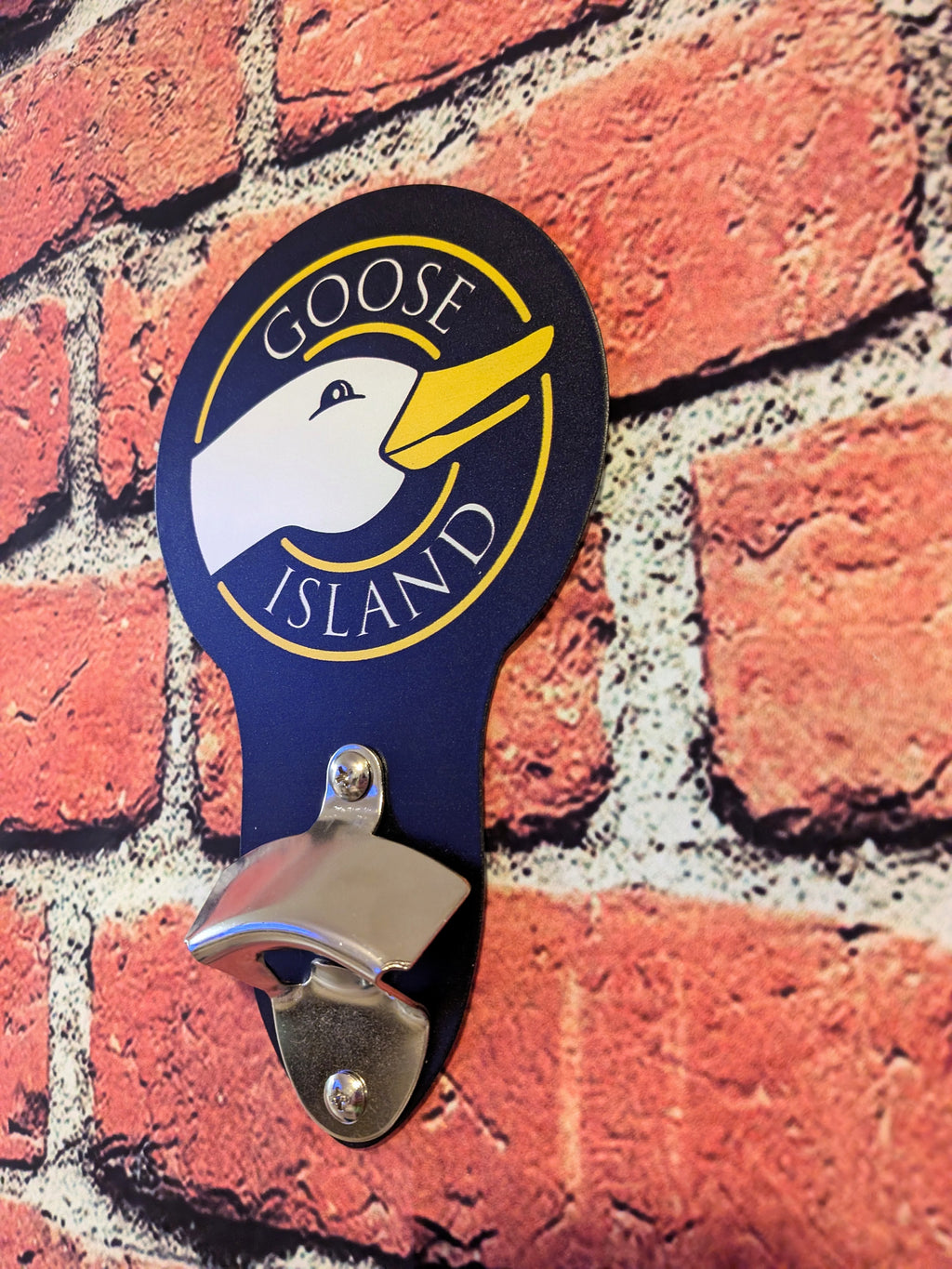 Goose Island Bottle Opener Sign 5"x9" | Mancave Garage Bar Patio Home Decor