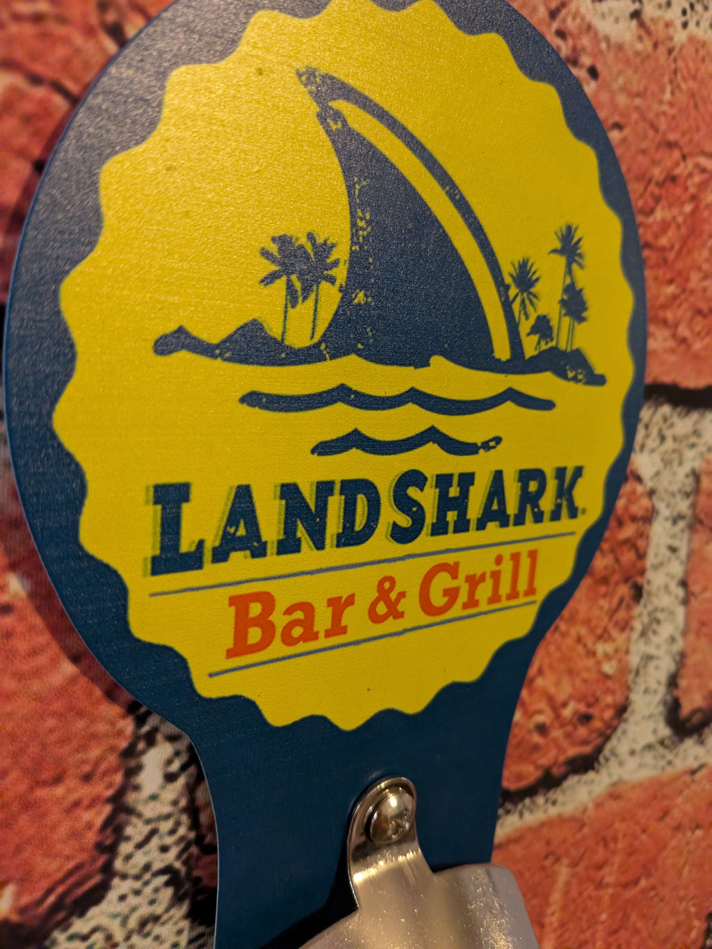 Landshark Beer Bottle Opener Sign 5"x9" | Mancave Garage Bar Patio Home Decor