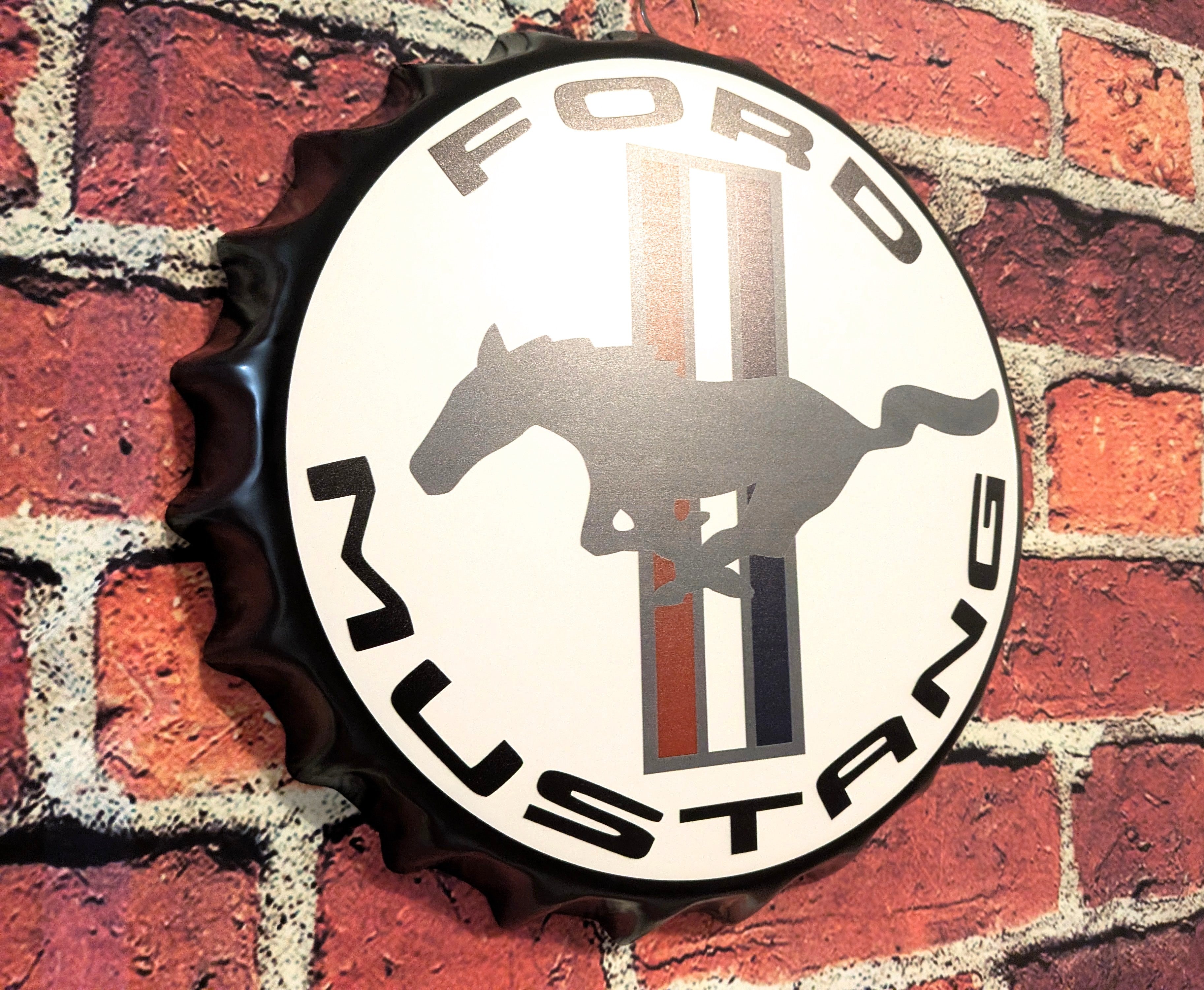 Retro Inspired Mustang Shelby Sign 14" | Mancave Garage Bar Patio Home Decor