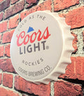 Retro Inspired Beer Bottle Cap Sign 14" | Mancave Garage Bar Patio Home Decor