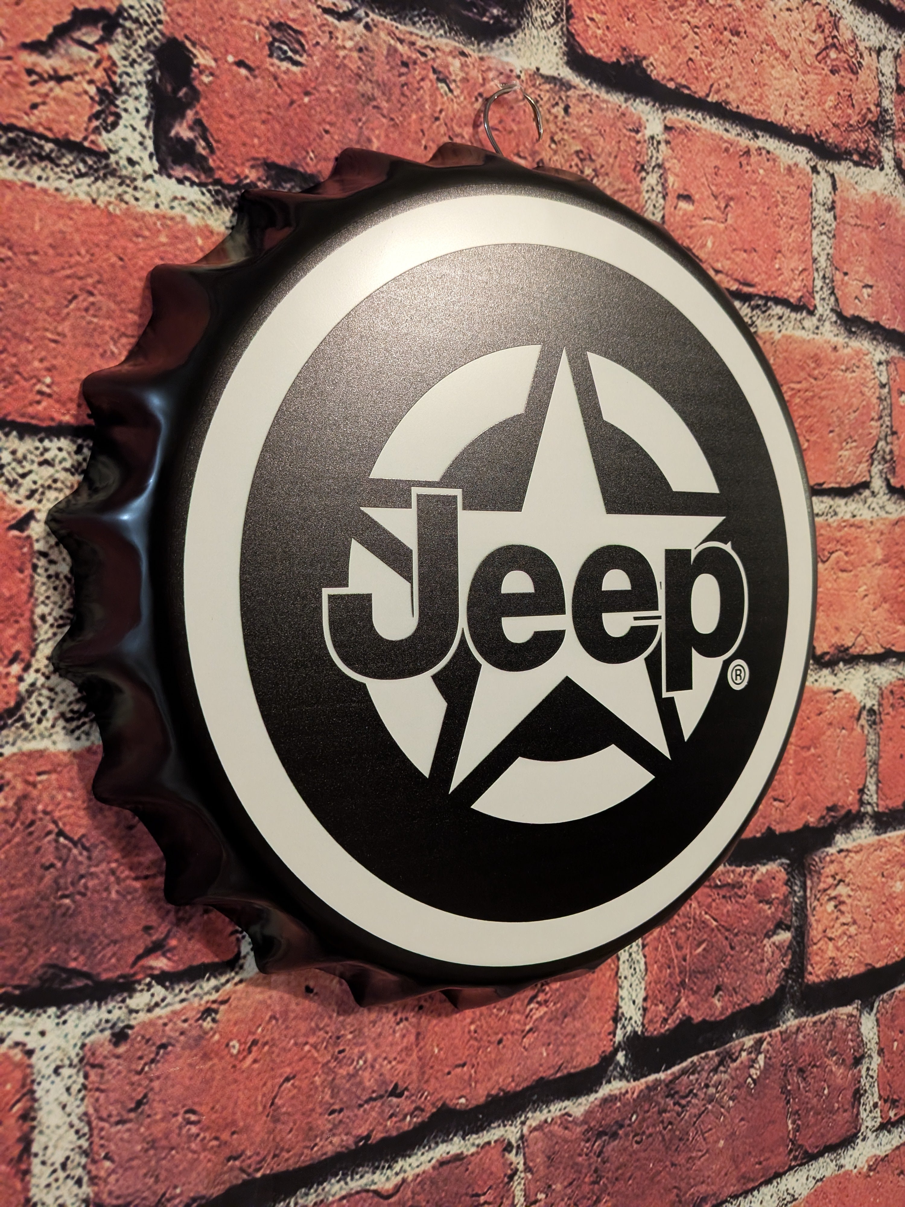 Retro Vintage Inspired Jeep Sign 14" | Mancave Garage Bar Patio Home Decor