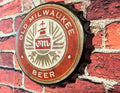 Retro Inspired Old Milwaukee Beer Sign 14" | Mancave Garage Bar Patio Home Decor