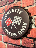 Retro Inspired Chevy Corvette Sign 14" | Mancave Garage Bar Patio Home Decor