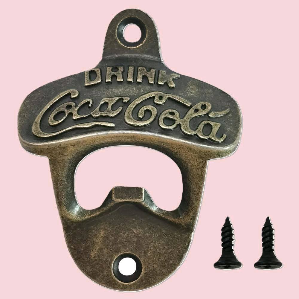 Coca-Cola Bottle Opener Wall Mount | Mancave Garage Bar Patio Home Decor