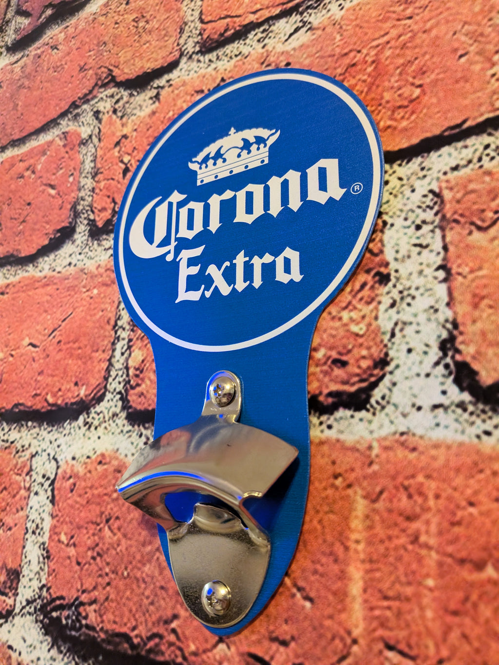 Corona Extra Beer Bottle Opener Sign 5"x9" | Mancave Garage Bar Patio Home Decor