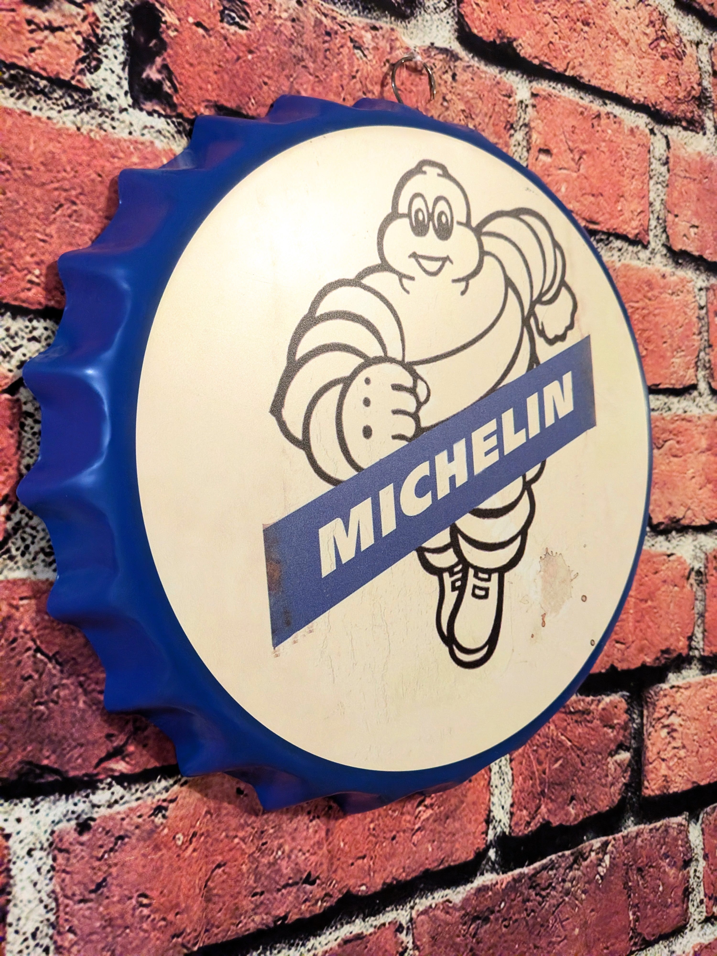 Retro Inspired Tire Man Sign 14" | Mancave Garage Bar Patio Home Decor