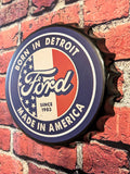 Retro Inspired Vintage Style USA Truck Sign 14" | Mancave Garage Bar Patio Home Decor