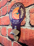 Shock Top Beer Bottle Opener Sign 5"x9" | Mancave Garage Bar Patio Home Decor