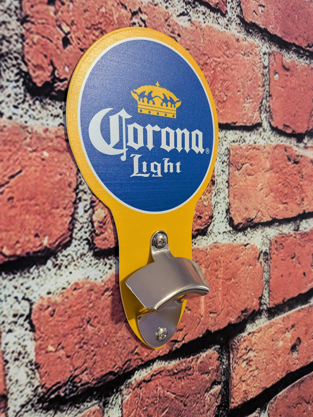 Corona Light Bottle Opener Wall Mount 5"x9" | Mancave Garage Bar Patio Home Decor