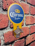 Corona Light Bottle Opener Wall Mount 5"x9" | Mancave Garage Bar Patio Home Decor