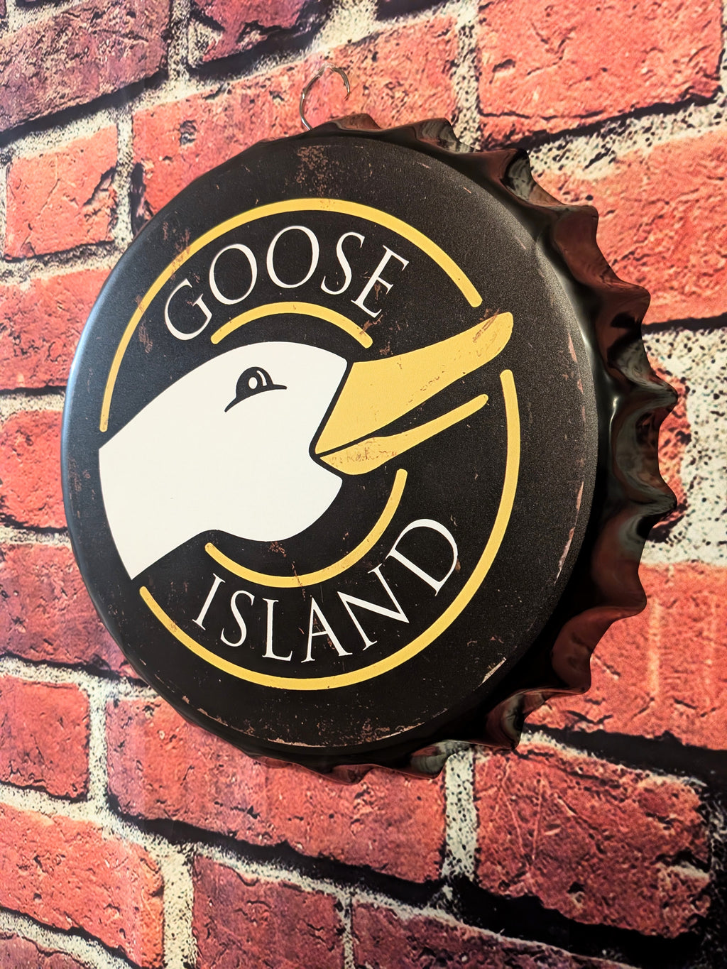 Retro Inspired Goose Beer Sign 14" | Mancave Garage Bar Patio Home Decor