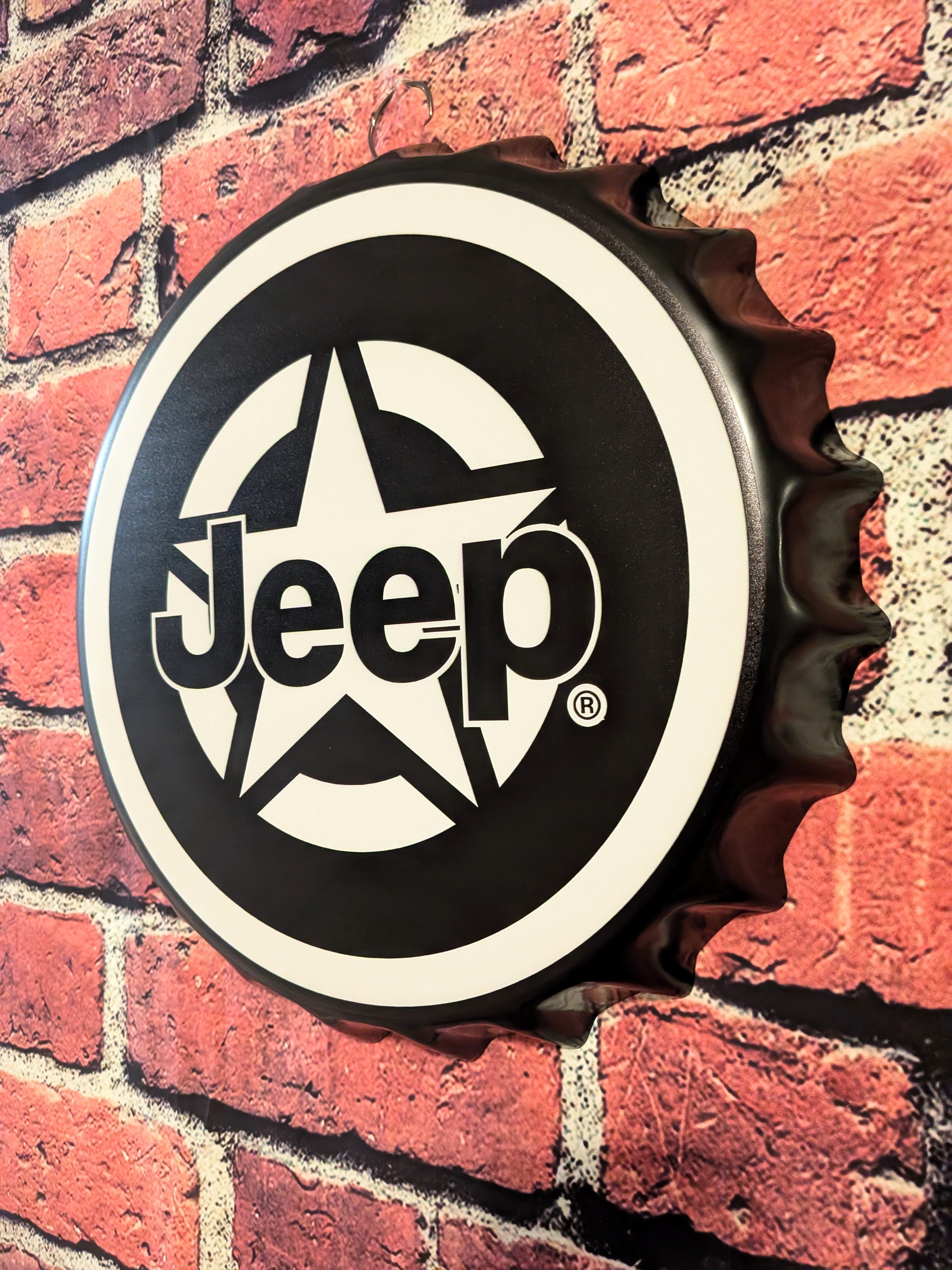 Retro Vintage Inspired Jeep Sign 14" | Mancave Garage Bar Patio Home Decor