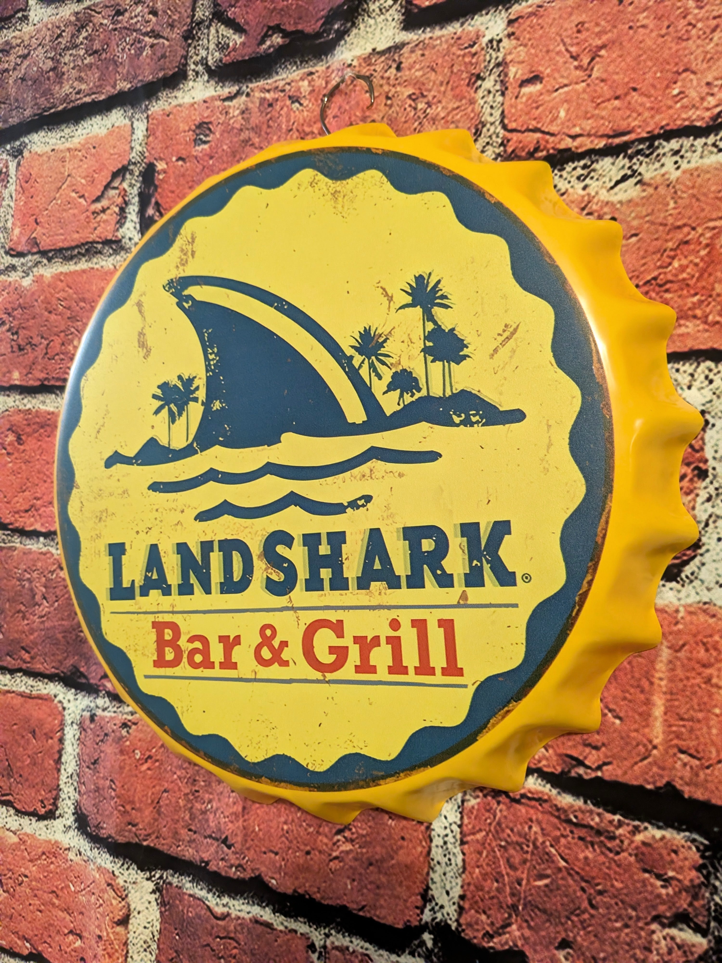Retro Inspired Bar & Grill Beer Sign 14" | Mancave Garage Bar Patio Home Decor