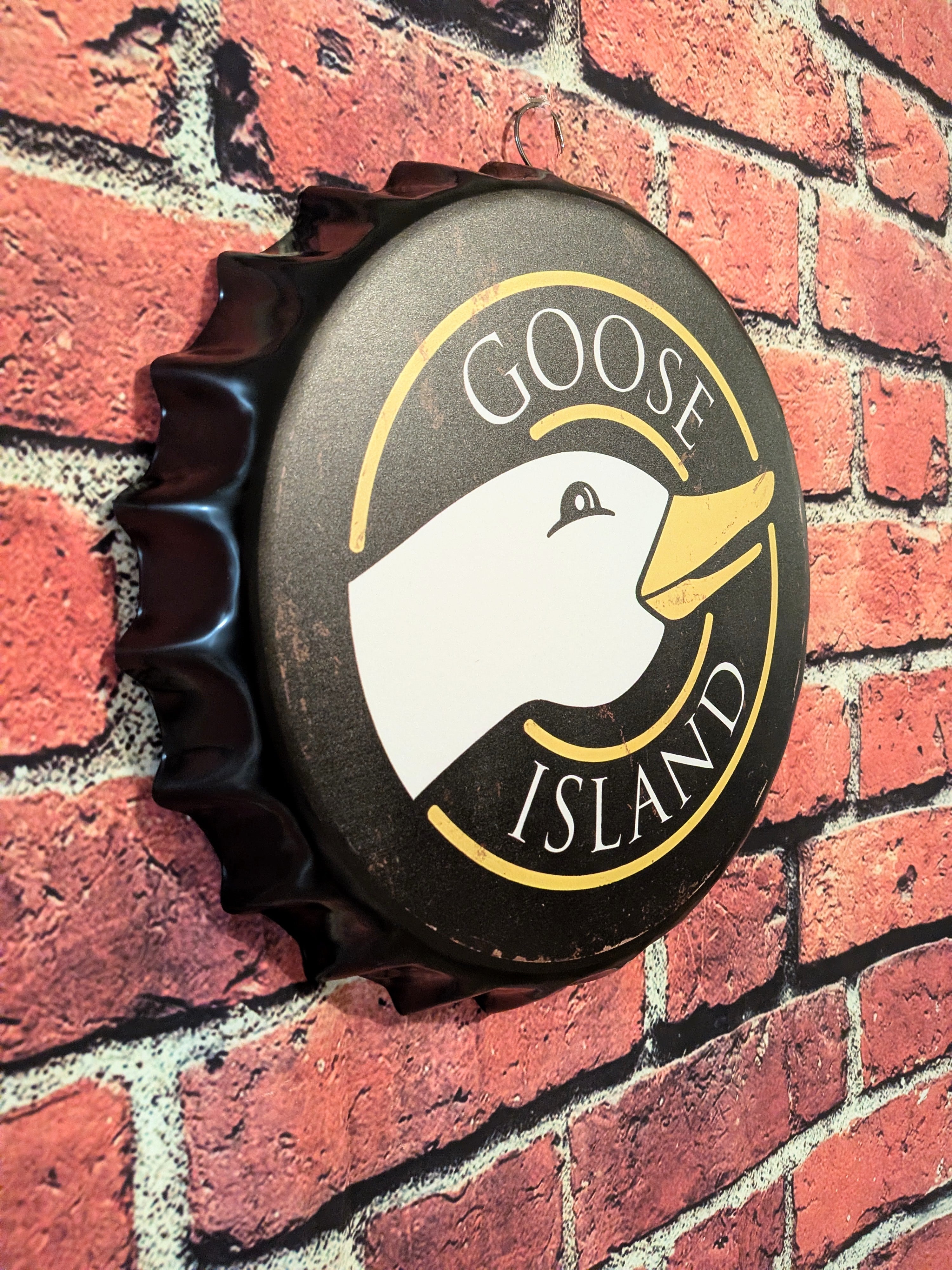 Retro Inspired Goose Beer Sign 14" | Mancave Garage Bar Patio Home Decor